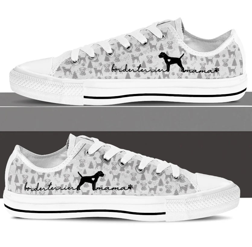Border Terrier Low Top Shoes Sneaker For Dog Walking Dog Lovers Gifts for Him or Her 3