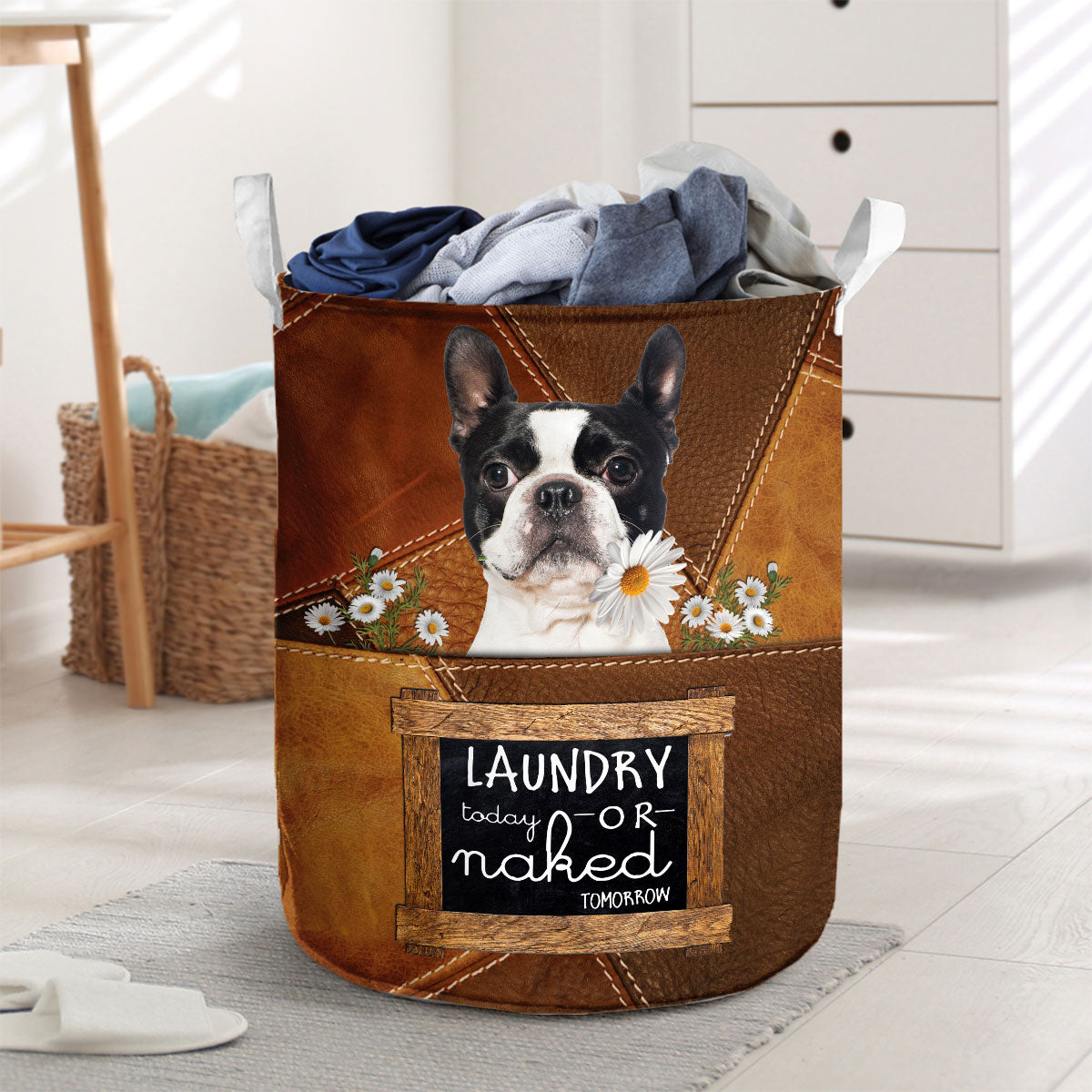Boston Terrier Laundry Today Or Naked Tomorrow Daisy Laundry Basket Dog Laundry Basket Mother Gift Gift For Dog Lovers 1 Boston Terrier Laundry Today Or Naked Tomorrow Daisy Laundry Basket Dog Laundry Basket Mother Gift Gift For Dog Lovers 1