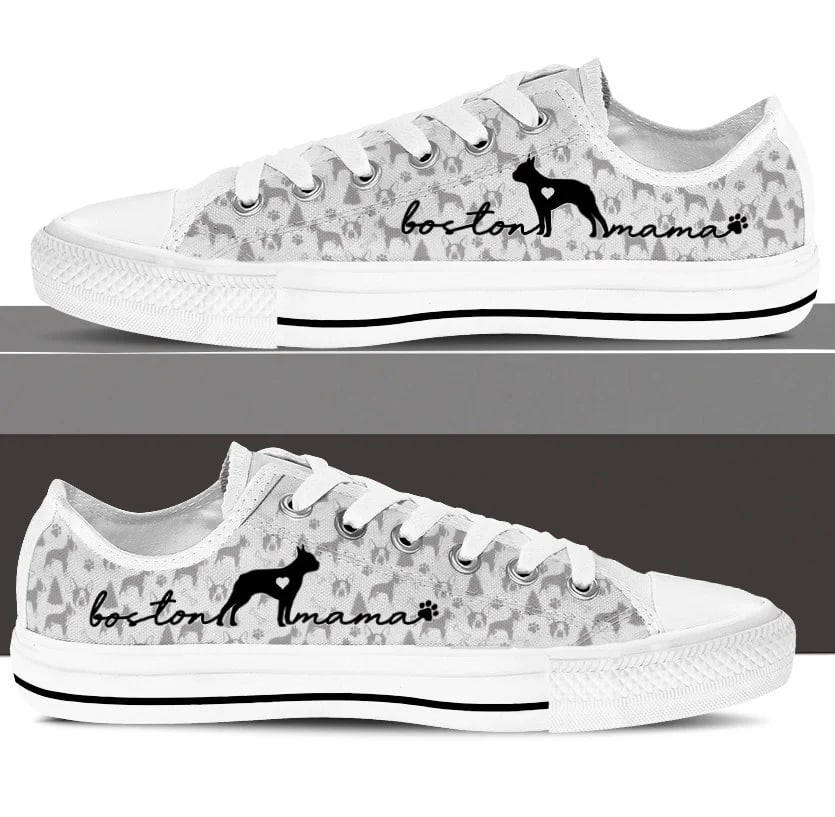 Boston Terrier Low Top Shoes Sneaker For Dog Walking Dog Lovers Gifts for Him or Her 3