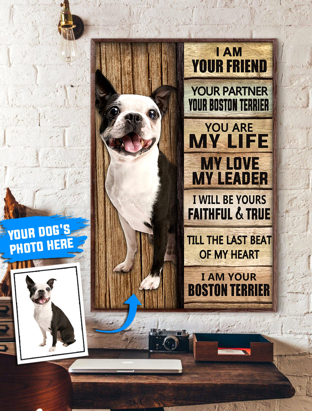 Boston Terrier Personalized Poster Canvas Dog Canvas Wall Art Dog Lovers Gifts For Him Or Her 1 Boston Terrier Personalized Poster Canvas Dog Canvas Wall Art Dog Lovers Gifts For Him Or Her 1