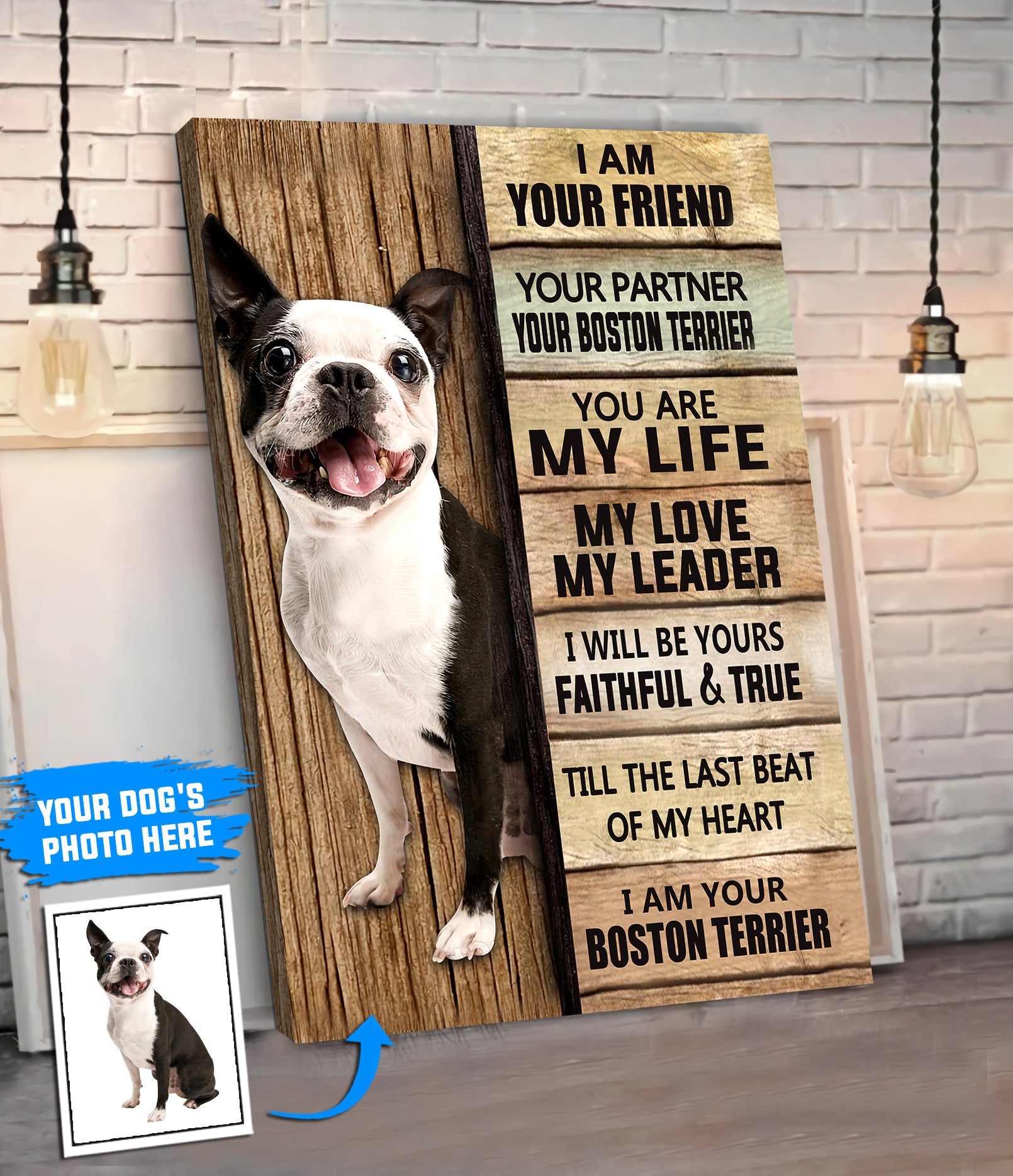 Boston Terrier Personalized Poster Canvas Dog Canvas Wall Art Dog Lovers Gifts For Him Or Her 4 Boston Terrier Personalized Poster Canvas Dog Canvas Wall Art Dog Lovers Gifts For Him Or Her 4