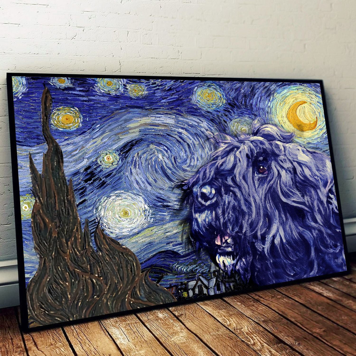 Bouvier Des Flandres Poster Matte Canvas Dog Wall Art Prints Canvas Wall Art Decor 1