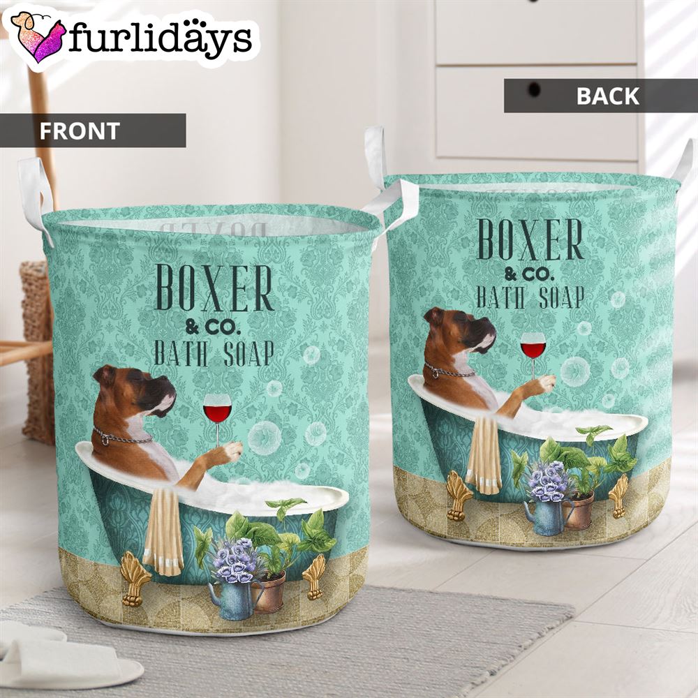 Boxer And Bath Soap Laundry Basket Dog Laundry Basket Mother Gift Gift For Dog Lovers 1 Boxer And Bath Soap Laundry Basket Dog Laundry Basket Mother Gift Gift For Dog Lovers 1
