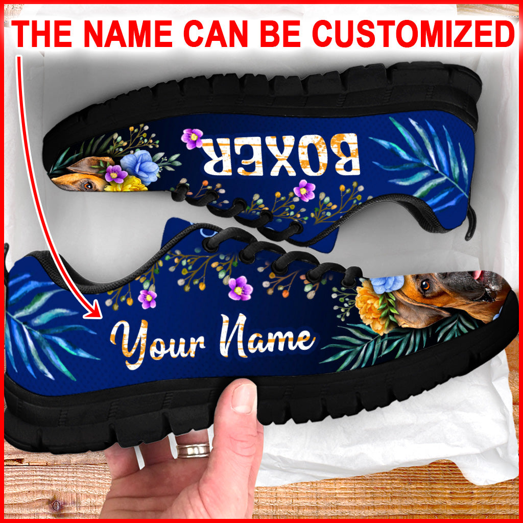 Boxer Dog Lover Shoes Flower Power Sneaker Walking Shoes Personalized Custom Best Gift For Dog Lover 3 Boxer Dog Lover Shoes Flower Power Sneaker Walking Shoes Personalized Custom Best Gift For Dog Lover 3