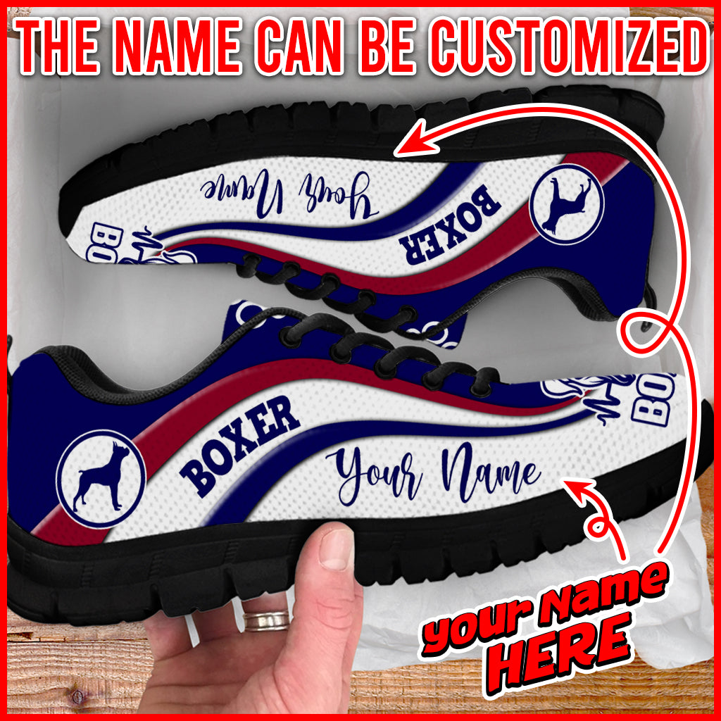 Boxer Dog Lover Shoes Symbol Stripes Pattern Sneaker Walking Shoes Personalized Custom Best Shoes For Dog Mom 3 Boxer Dog Lover Shoes Symbol Stripes Pattern Sneaker Walking Shoes Personalized Custom Best Shoes For Dog Mom 3