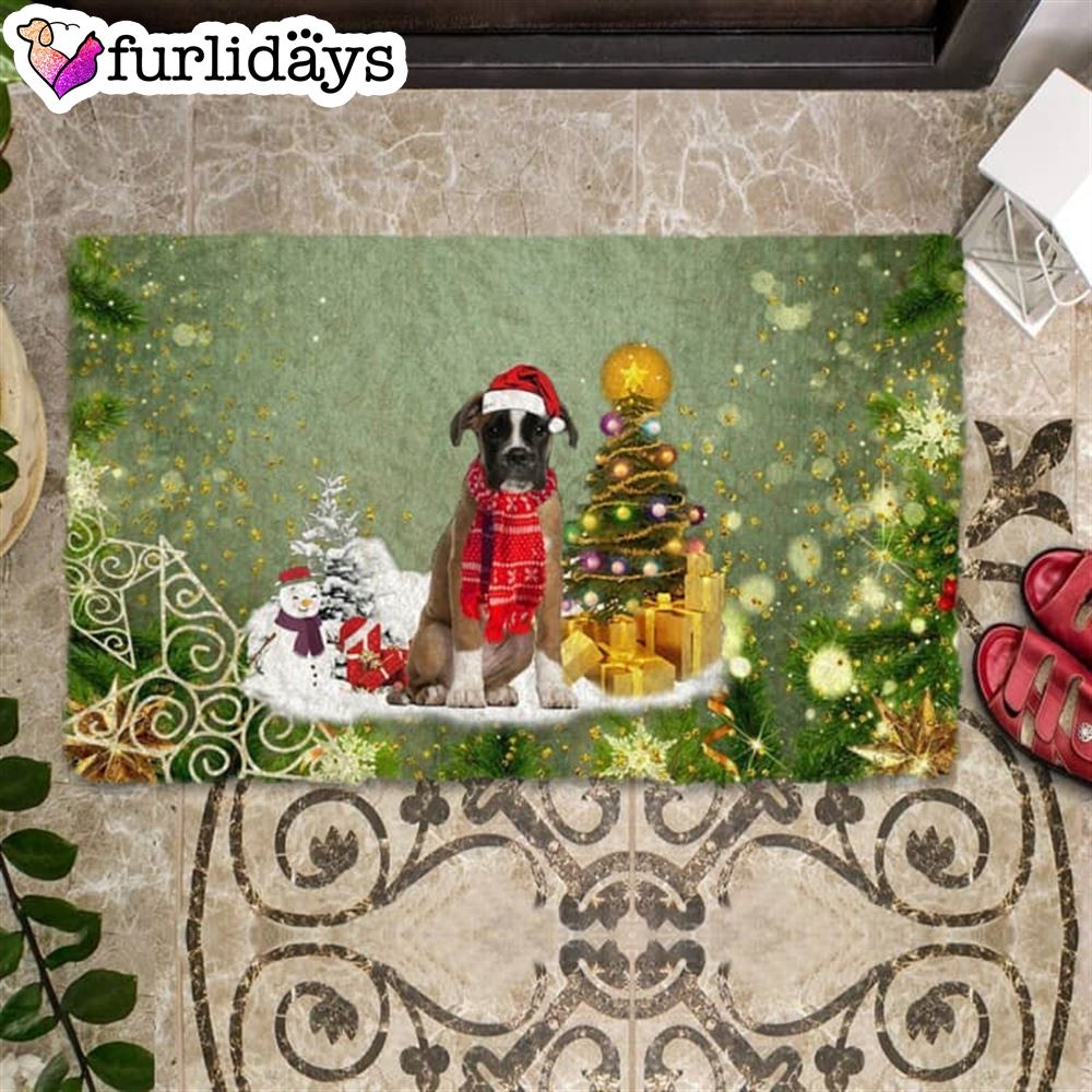 Boxer Merry Christmas Doormat Xmas Welcome Mats Dog Memorial Gift 1 Boxer Merry Christmas Doormat Xmas Welcome Mats Dog Memorial Gift 1