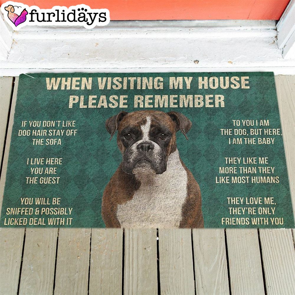 Boxer s Rules Doormat Xmas Welcome Mats Gift For Dog Lovers 1 Boxer s Rules Doormat Xmas Welcome Mats Gift For Dog Lovers 1