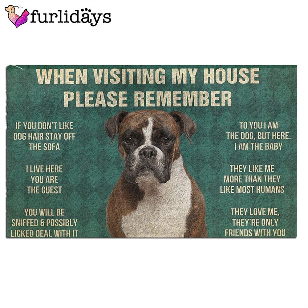 Boxer s Rules Doormat Xmas Welcome Mats Gift For Dog Lovers 2 Boxer s Rules Doormat Xmas Welcome Mats Gift For Dog Lovers 2