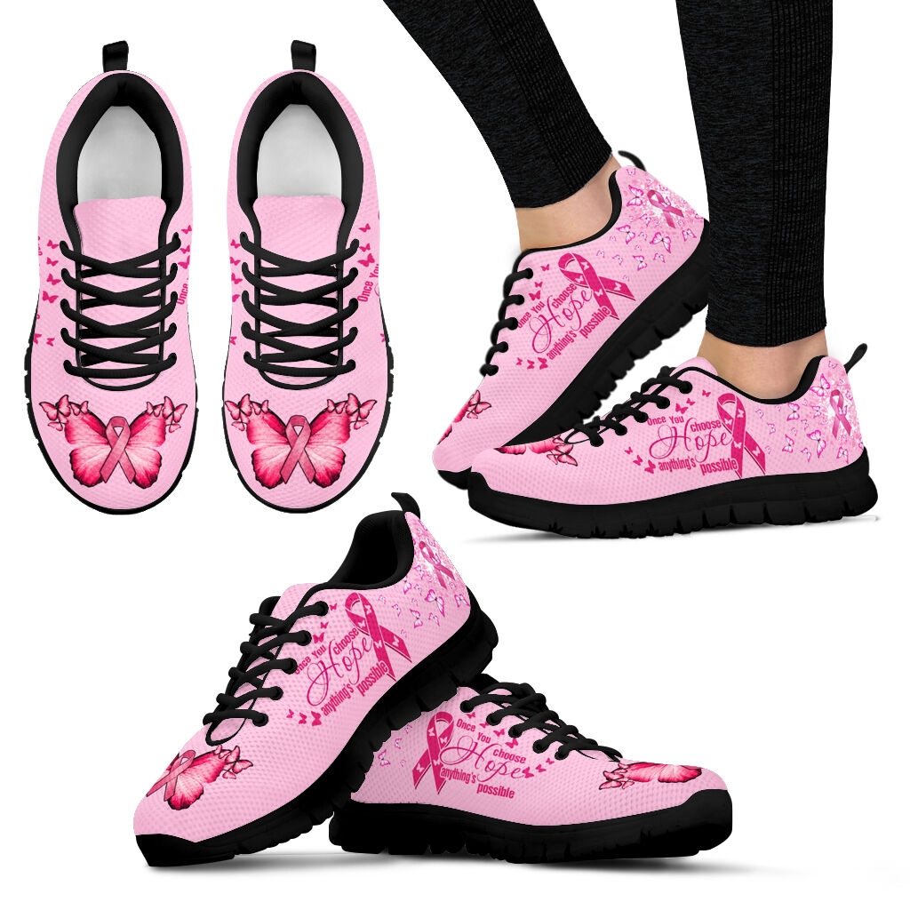 Breast Cancer Shoes Once You Choose Sneaker Walking Shoes Best Gift For Men And Women Cancer Awareness Shoes 1 Breast Cancer Shoes Once You Choose Sneaker Walking Shoes Best Gift For Men And Women Cancer Awareness Shoes 1