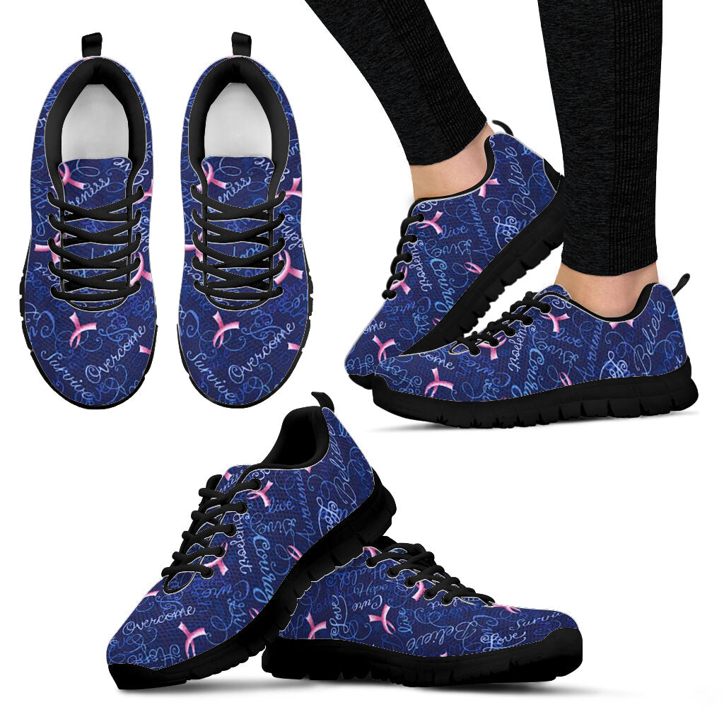 Breast Cancer Shoes Pattern Navy Sneaker Walking Shoes Best Gift For Men And Women Cancer Awareness Shoes 1 Breast Cancer Shoes Pattern Navy Sneaker Walking Shoes Best Gift For Men And Women Cancer Awareness Shoes 1