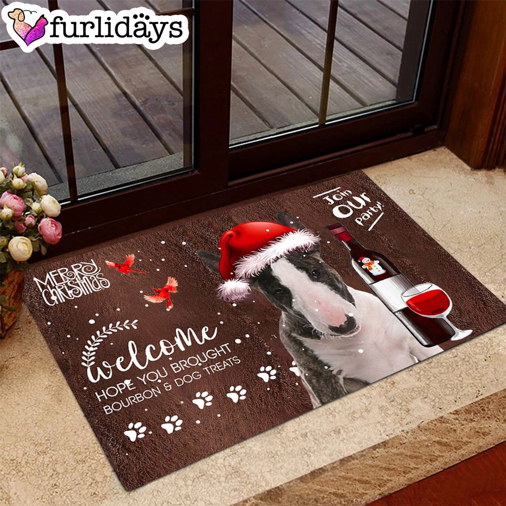 Bull Terrier Join Our Party Christmas Doormat Funny Doormat Gift For Dog Lovers 2 Bull Terrier Join Our Party Christmas Doormat Funny Doormat Gift For Dog Lovers 2