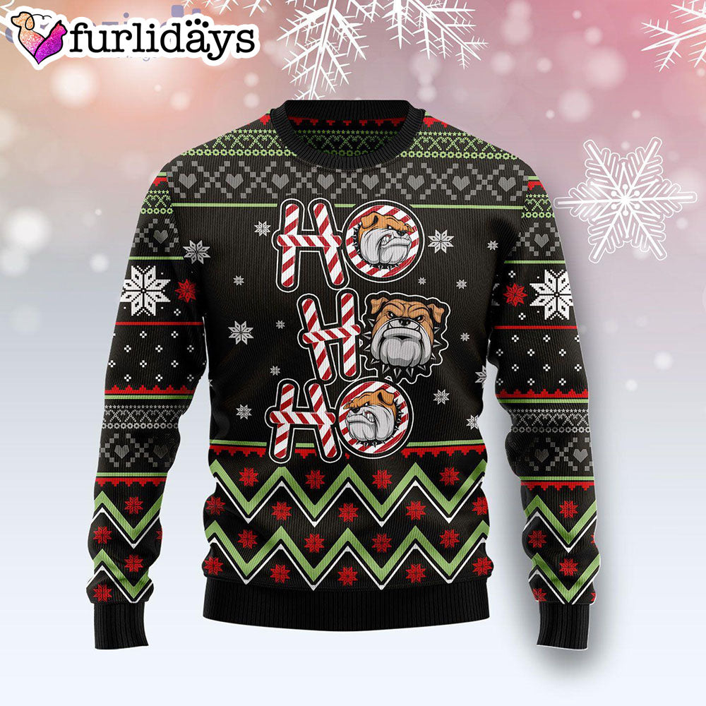 Bulldog Ho Ho Ho Dog Lover Ugly Christmas Sweater Xmas Gifts For Him or Her 1 Bulldog Ho Ho Ho Dog Lover Ugly Christmas Sweater Xmas Gifts For Him or Her 1