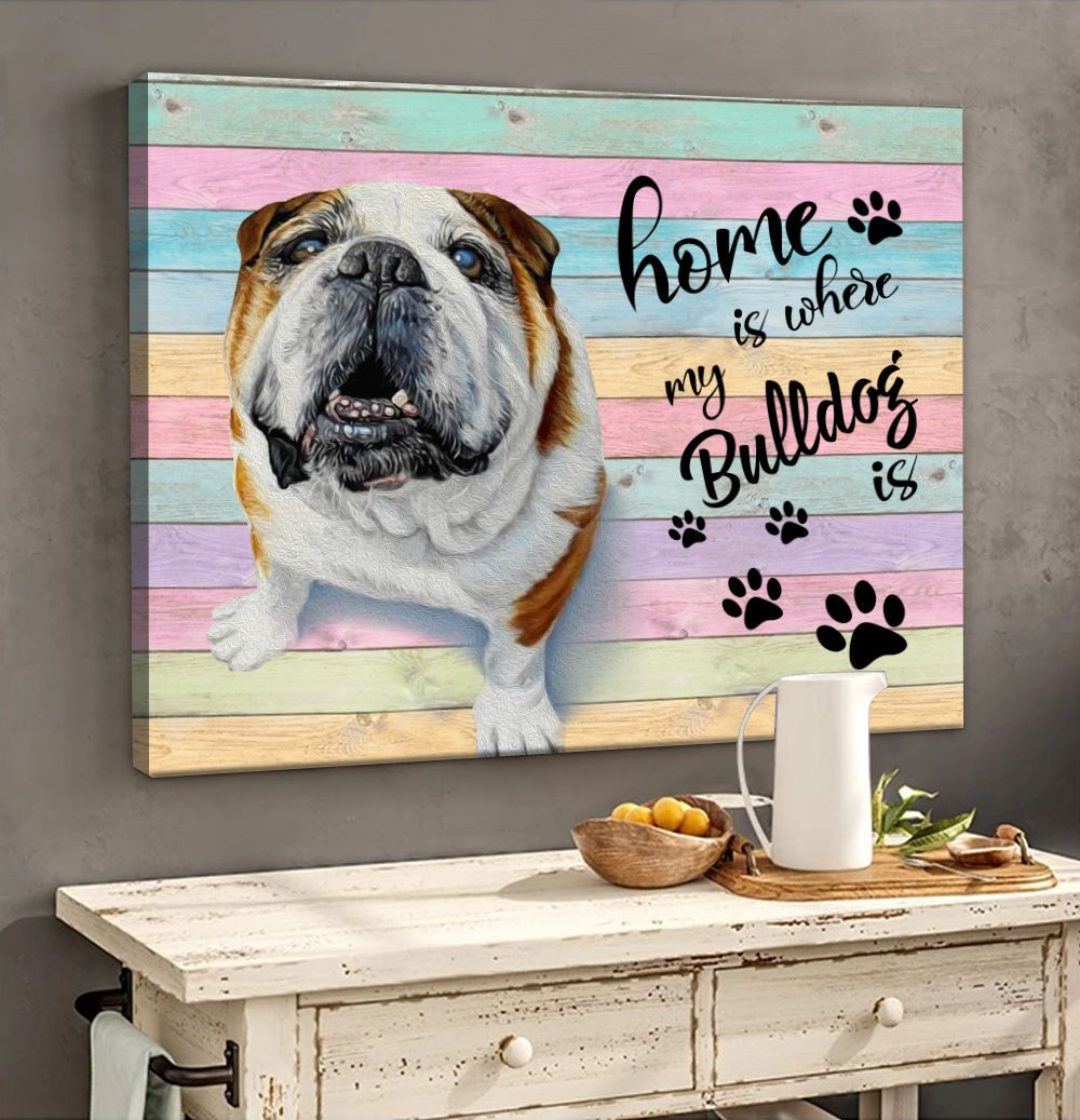Bulldog Matte Canvas Dog Wall Art Poster To Print Housewarming Gifts 1 Bulldog Matte Canvas Dog Wall Art Poster To Print Housewarming Gifts 1