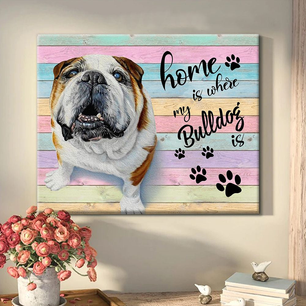 Bulldog Matte Canvas Dog Wall Art Poster To Print Housewarming Gifts 3 Bulldog Matte Canvas Dog Wall Art Poster To Print Housewarming Gifts 3