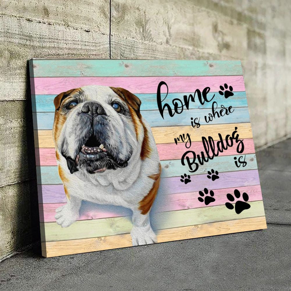 Bulldog Matte Canvas Dog Wall Art Poster To Print Housewarming Gifts 5 Bulldog Matte Canvas Dog Wall Art Poster To Print Housewarming Gifts 5