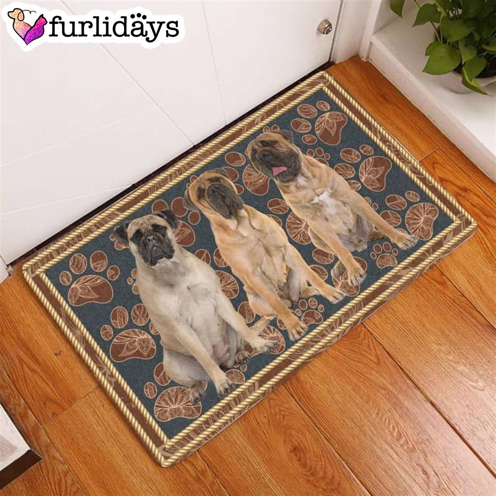 Bullmastiff Flower Paw Doormat Xmas Welcome Mats Gift For Dog Lovers 2 Bullmastiff Flower Paw Doormat Xmas Welcome Mats Gift For Dog Lovers 2