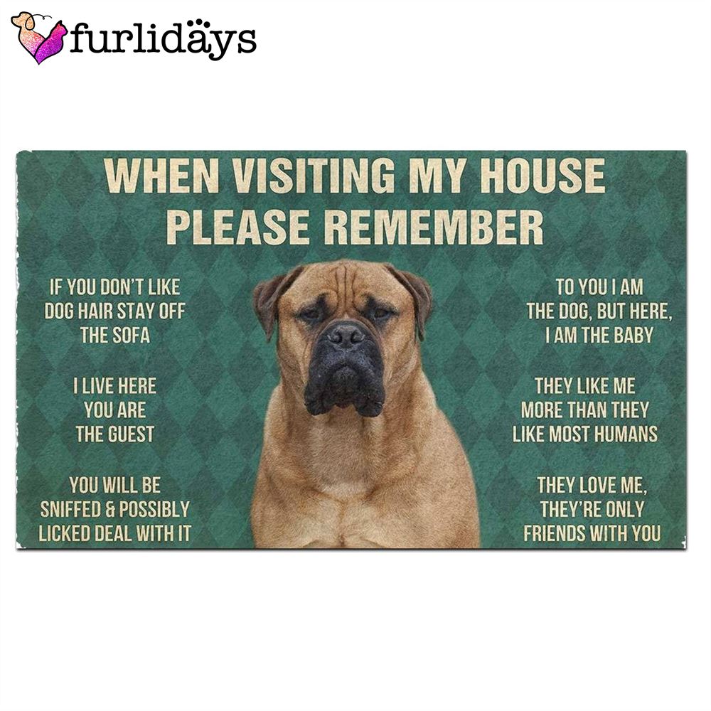 Bullmastiff s Rules Flannel Doormat Xmas Welcome Mats Dog Memorial Gift 2 Bullmastiff s Rules Flannel Doormat Xmas Welcome Mats Dog Memorial Gift 2