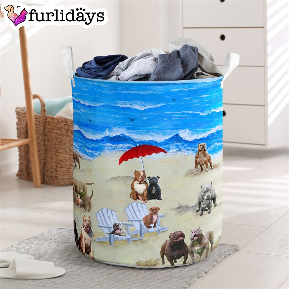 Bully In Beach Laundry Basket Dog Laundry Basket Mother Gift Gift For Dog Lovers 1 Bully In Beach Laundry Basket Dog Laundry Basket Mother Gift Gift For Dog Lovers 1