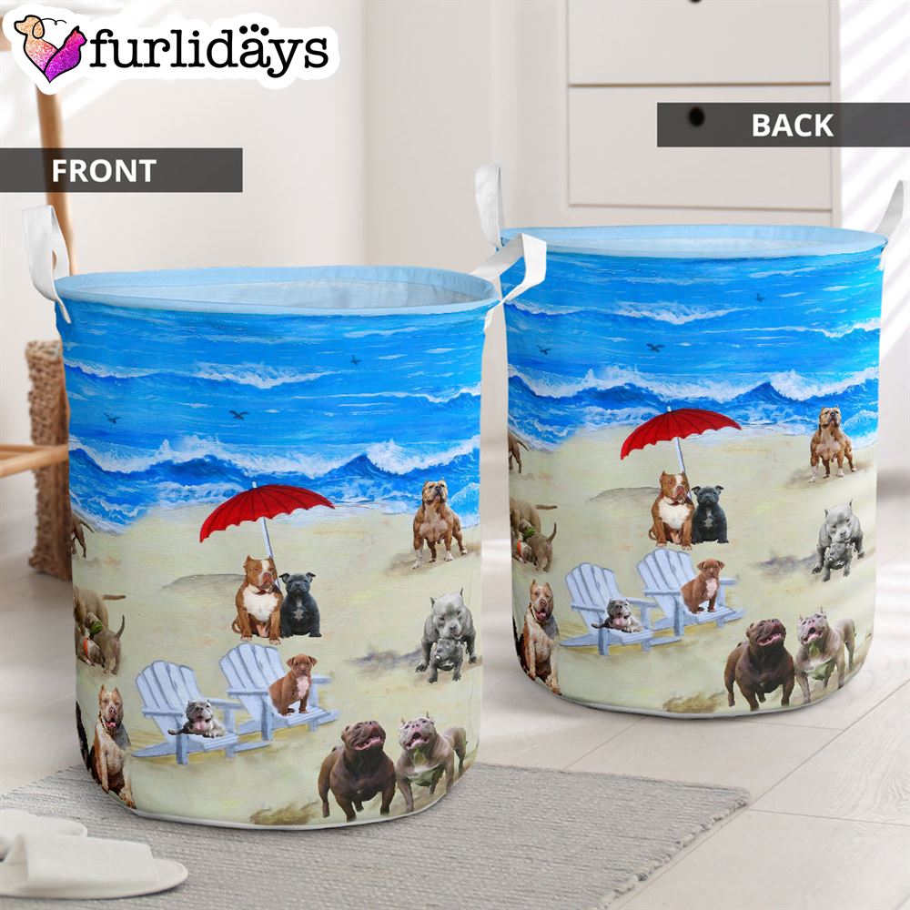 Bully In Beach Laundry Basket Dog Laundry Basket Mother Gift Gift For Dog Lovers 2 Bully In Beach Laundry Basket Dog Laundry Basket Mother Gift Gift For Dog Lovers 2