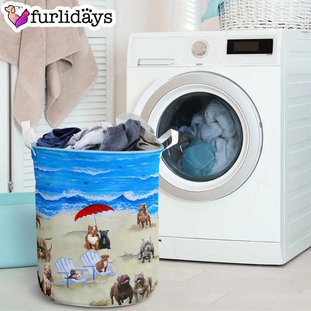 Bully In Beach Laundry Basket Dog Laundry Basket Mother Gift Gift For Dog Lovers 3 Bully In Beach Laundry Basket Dog Laundry Basket Mother Gift Gift For Dog Lovers 3