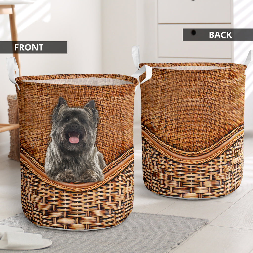 Cairn Terrier Rattan Texture Laundry Basket Dog Laundry Basket Christmas Gift For Her Home Decor 1 Cairn Terrier Rattan Texture Laundry Basket Dog Laundry Basket Christmas Gift For Her Home Decor 1