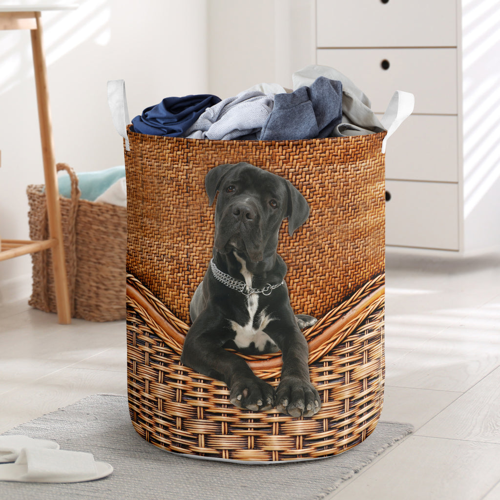 Cane Corso Rattan Texture Laundry Basket Dog Laundry Basket Christmas Gift For Her Home Decor 1 Cane Corso Rattan Texture Laundry Basket Dog Laundry Basket Christmas Gift For Her Home Decor 1
