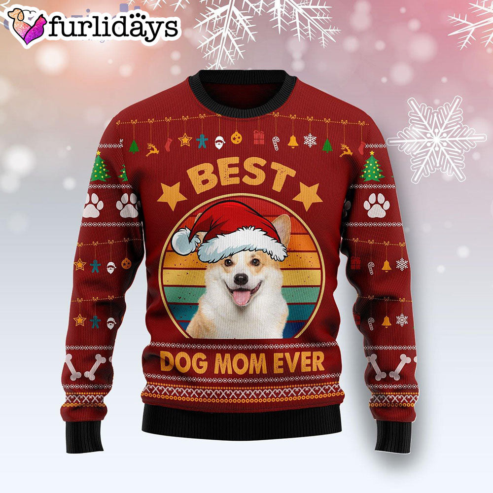 Cardigan Welsh Corgi Best Dog Mom Ever Ugly Christmas Sweater Gifts For Dog Lovers 1 Cardigan Welsh Corgi Best Dog Mom Ever Ugly Christmas Sweater Gifts For Dog Lovers 1