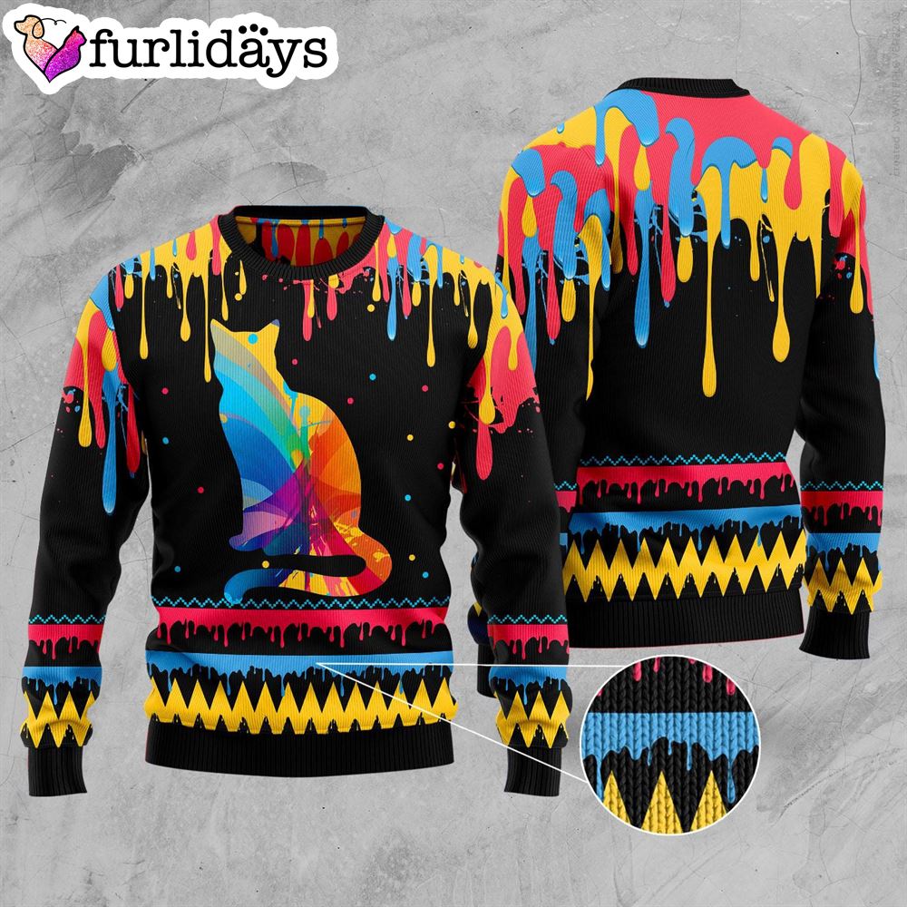 Cat Colorful Beauty Ugly Christmas Sweater Xmas Gifts For Dog Lovers Gift For Christmas 3 Cat Colorful Beauty Ugly Christmas Sweater Xmas Gifts For Dog Lovers Gift For Christmas 3