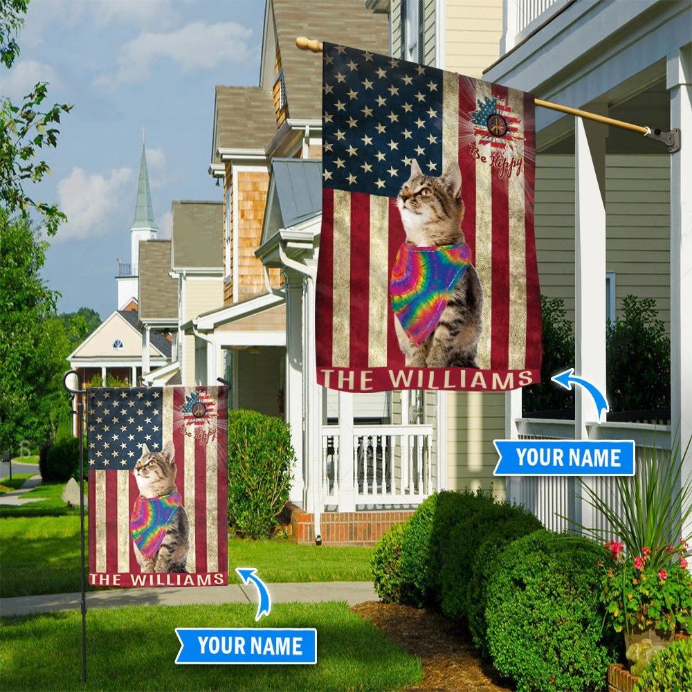 Cat Hippie Personalized Garden Flag Custom Cat Garden Flags Cat Flag For House 1 Cat Hippie Personalized Garden Flag Custom Cat Garden Flags Cat Flag For House 1