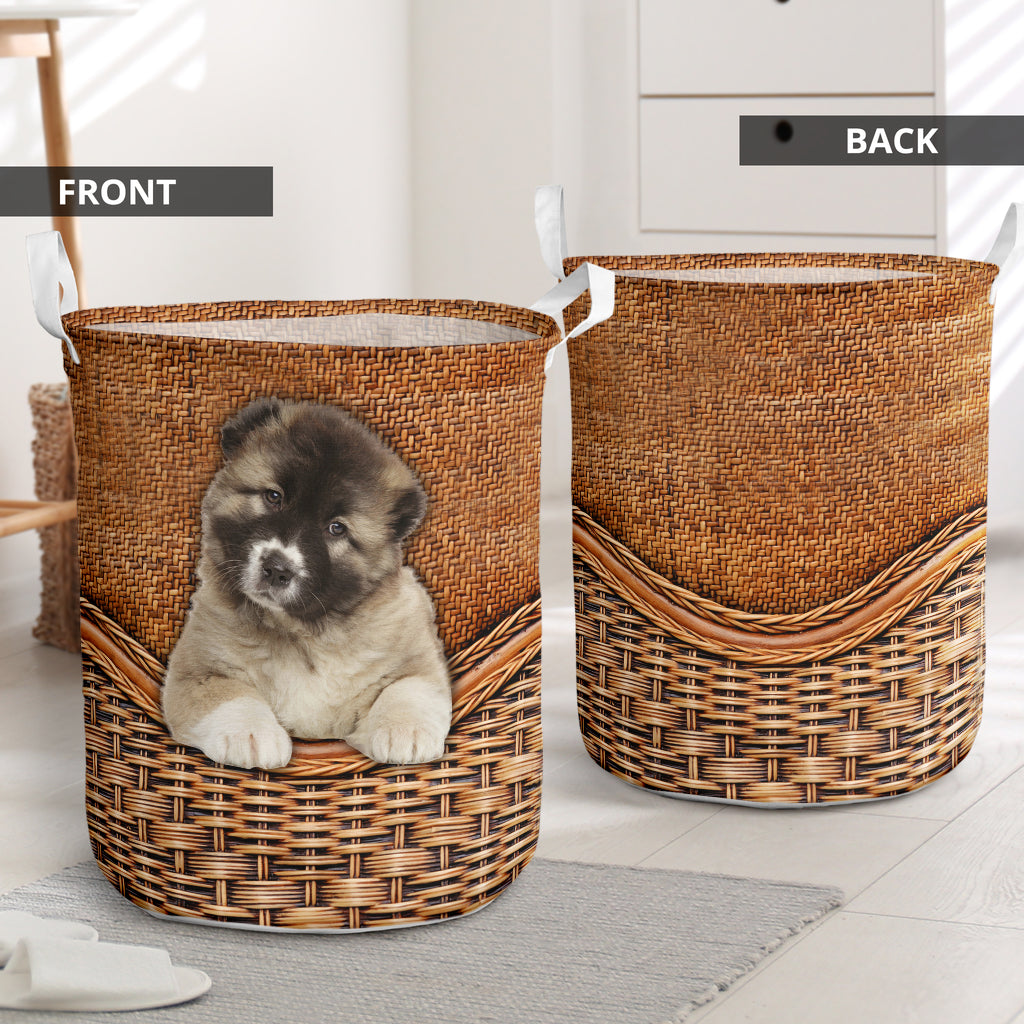 Caucasian Shepherd Rattan Texture Laundry Basket Dog Laundry Basket Christmas Gift For Her Home Decor 1 Caucasian Shepherd Rattan Texture Laundry Basket Dog Laundry Basket Christmas Gift For Her Home Decor 1