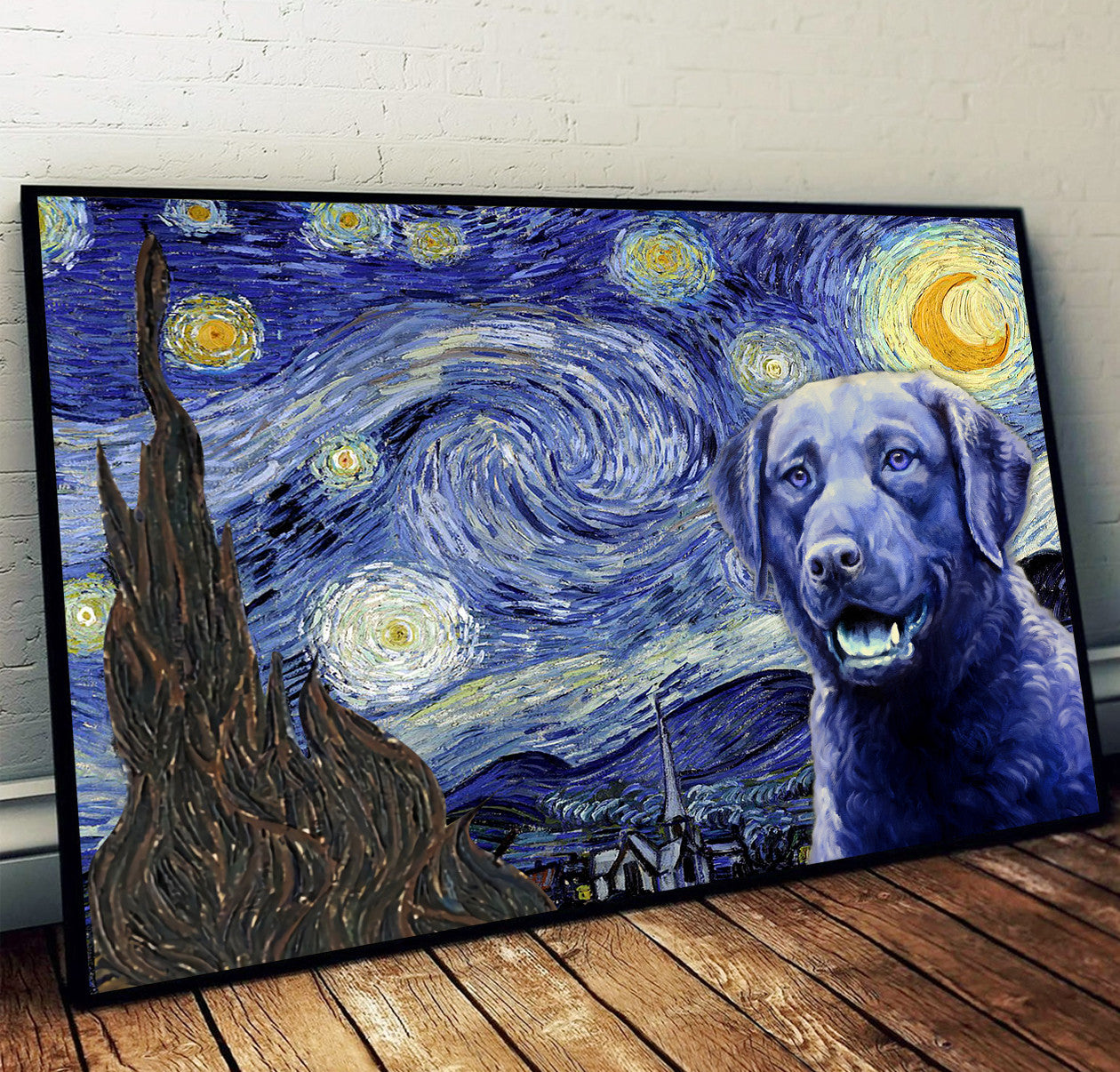 Chesapeake Bay Retriever Poster Matte Canvas Dog Wall Art Prints Painting On Canvas 1