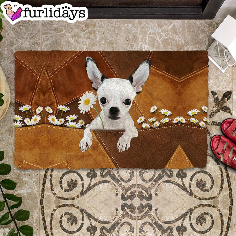 Chihuahua 2 Holding Daisy Doormat Pet Welcome Mats Dog Memorial Gift 1 Chihuahua 2 Holding Daisy Doormat Pet Welcome Mats Dog Memorial Gift 1