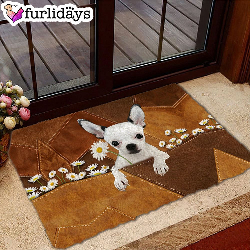 Chihuahua 2 Holding Daisy Doormat Pet Welcome Mats Dog Memorial Gift 2 Chihuahua 2 Holding Daisy Doormat Pet Welcome Mats Dog Memorial Gift 2