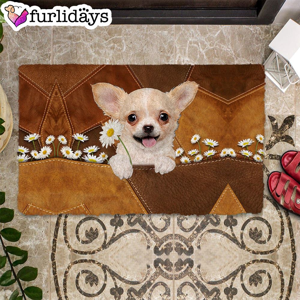 Chihuahua Holding Daisy Doormat Dog Memorial Gift Unique Gifts Doormat 1 Chihuahua Holding Daisy Doormat Dog Memorial Gift Unique Gifts Doormat 1