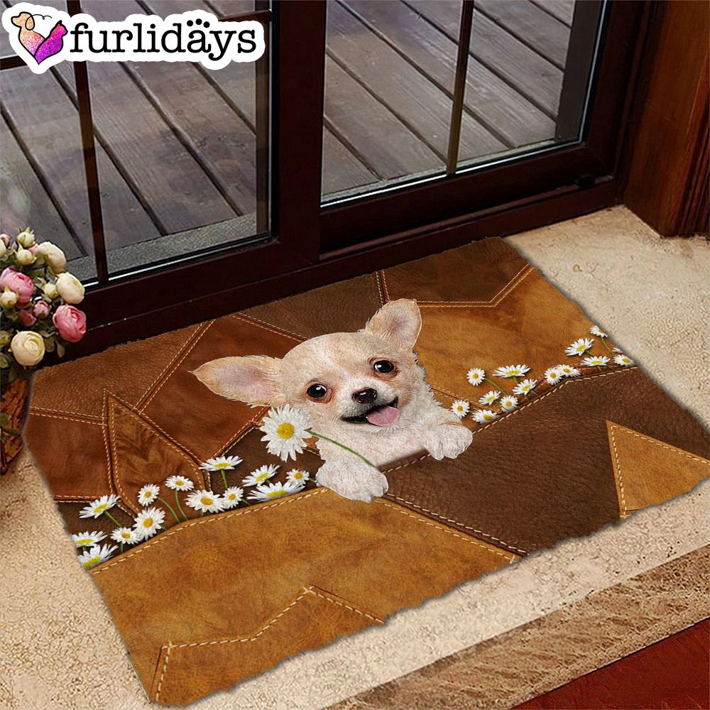 Chihuahua Holding Daisy Doormat Dog Memorial Gift Unique Gifts Doormat 2 Chihuahua Holding Daisy Doormat Dog Memorial Gift Unique Gifts Doormat 2