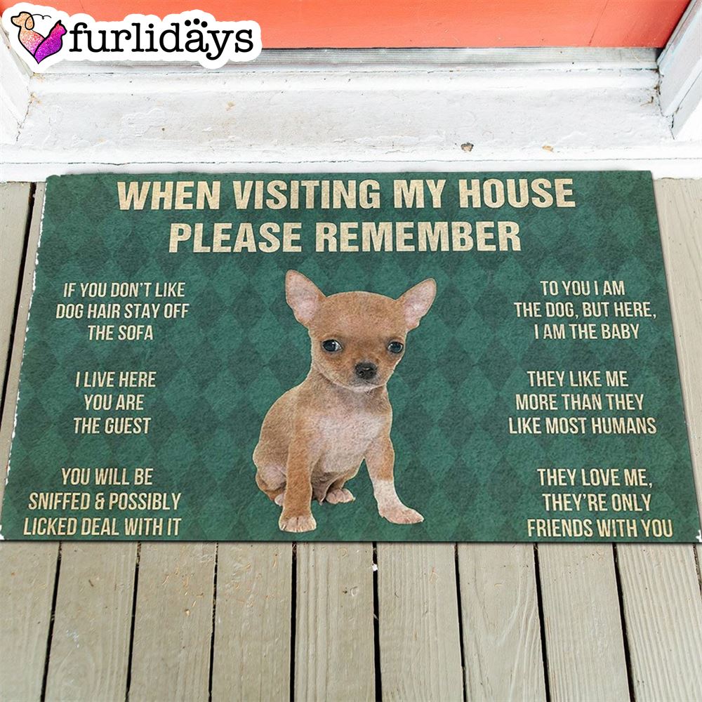 Chihuahua Puppy s Rules Doormat Housewarming Gifts Christmas Gift For Pet Lovers 1 Chihuahua Puppy s Rules Doormat Housewarming Gifts Christmas Gift For Pet Lovers 1