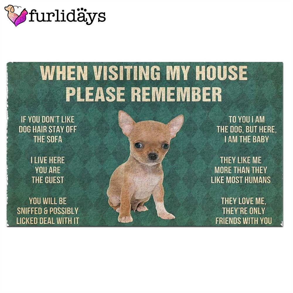 Chihuahua Puppy s Rules Doormat Housewarming Gifts Christmas Gift For Pet Lovers 2 Chihuahua Puppy s Rules Doormat Housewarming Gifts Christmas Gift For Pet Lovers 2