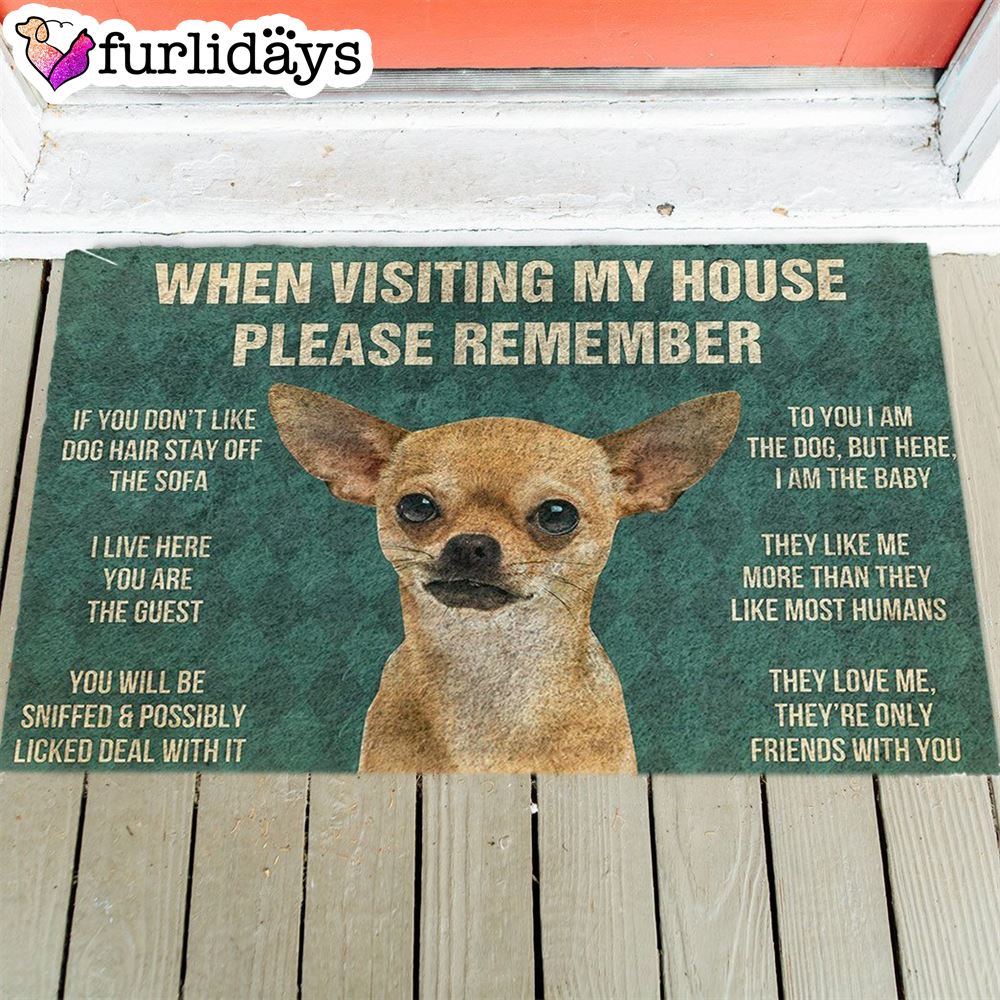 Chihuahua s Rules Doormat Outdoor Decor Christmas Gift For Pet Lovers 1 Chihuahua s Rules Doormat Outdoor Decor Christmas Gift For Pet Lovers 1