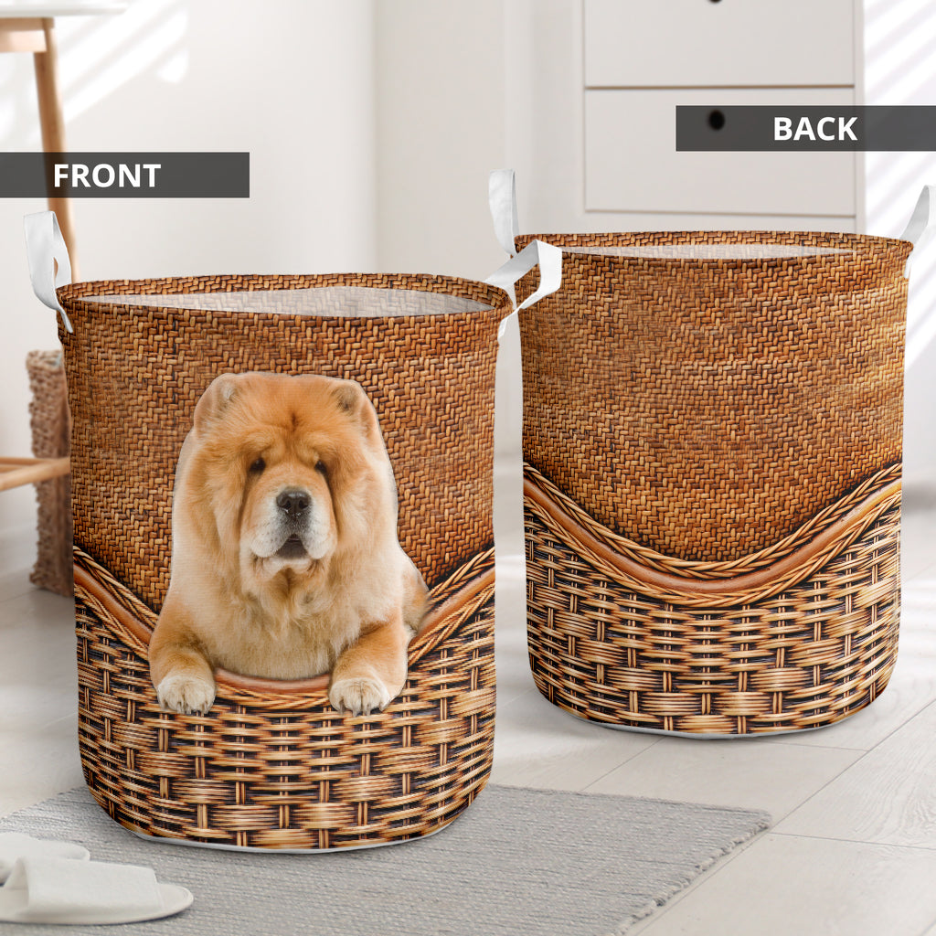 Chow Chow Rattan Texture Laundry Basket Dog Laundry Basket Christmas Gift For Her Home Decor 1 Chow Chow Rattan Texture Laundry Basket Dog Laundry Basket Christmas Gift For Her Home Decor 1