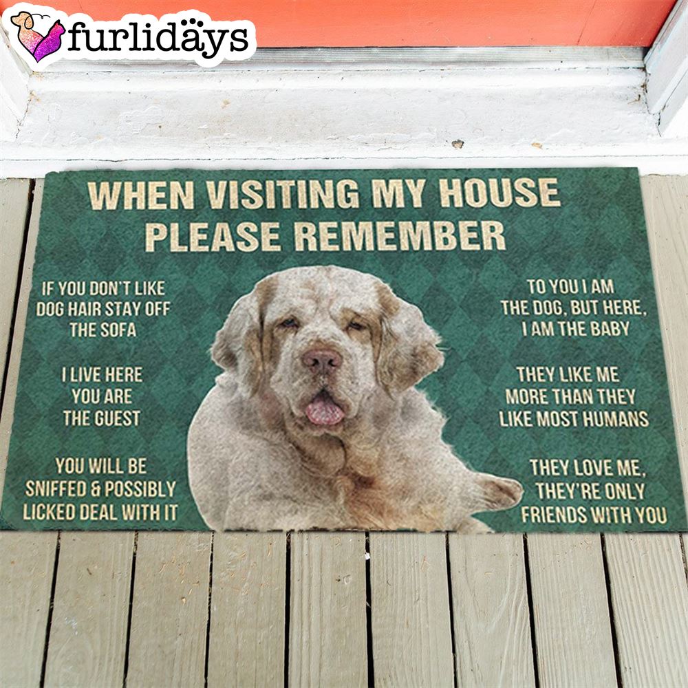 Clumber Spaniel s Rules Doormat Outdoor Decor Christmas Gift For Pet Lovers 1 Clumber Spaniel s Rules Doormat Outdoor Decor Christmas Gift For Pet Lovers 1