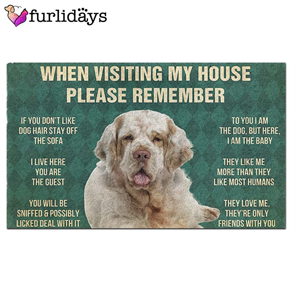 Clumber Spaniel s Rules Doormat Outdoor Decor Christmas Gift For Pet Lovers 2 Clumber Spaniel s Rules Doormat Outdoor Decor Christmas Gift For Pet Lovers 2