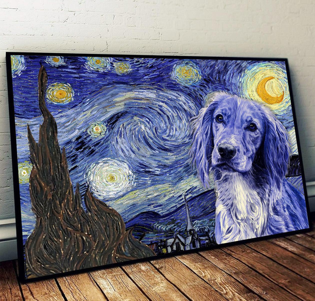 Cocker Spaniel Poster Matte Canvas Dog Wall Art Prints Painting On Canvas 1