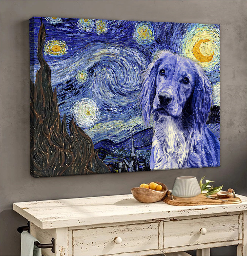Cocker Spaniel Poster Matte Canvas Dog Wall Art Prints Painting On Canvas 2