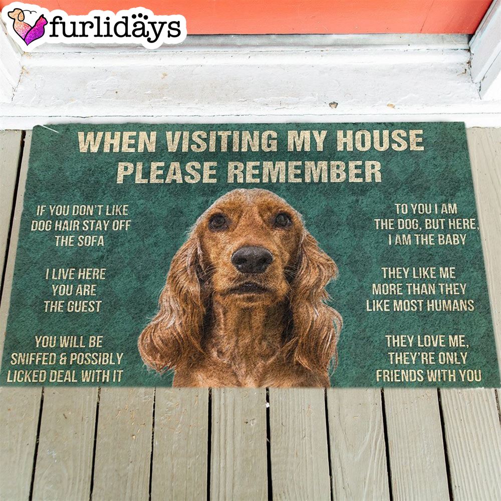 Cocker Spaniel s Rules Doormat Xmas Welcome Mats Outdoor Decor 1 Cocker Spaniel s Rules Doormat Xmas Welcome Mats Outdoor Decor 1