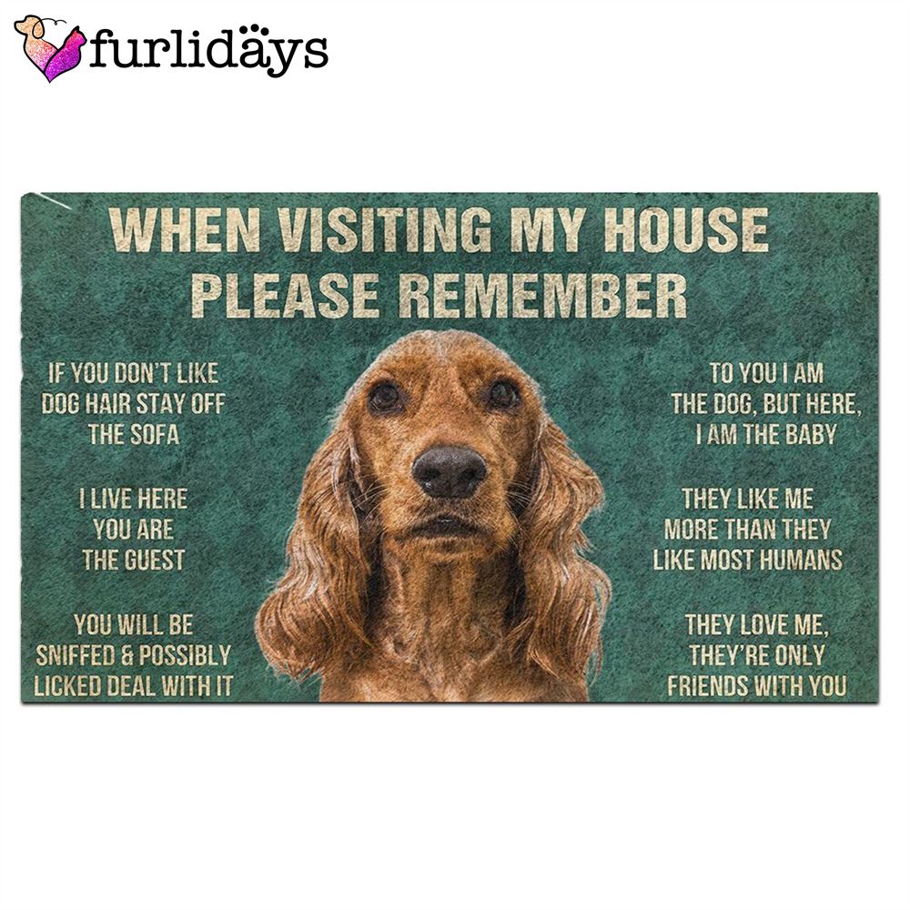 Cocker Spaniel s Rules Doormat Xmas Welcome Mats Outdoor Decor 2 Cocker Spaniel s Rules Doormat Xmas Welcome Mats Outdoor Decor 2
