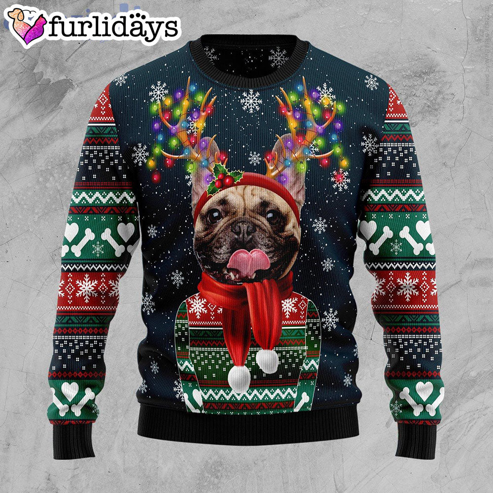 Cool French Bulldog Christmas Light Ugly Christmas Sweater Gifts For Dog Lovers 1 Cool French Bulldog Christmas Light Ugly Christmas Sweater Gifts For Dog Lovers 1