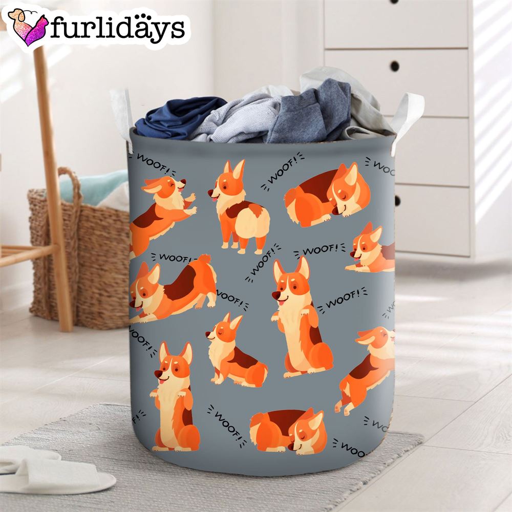 Corgi Laundry Basket Dog Laundry Basket Christmas Gift For Her Home Decor Storage Basket 1
