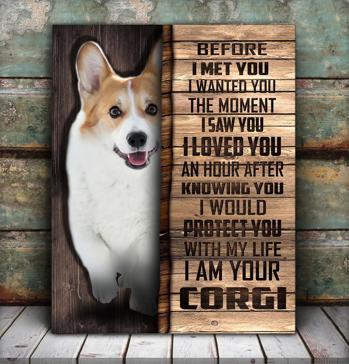 Corgi Matte Canvas Dog Wall Art Poster To Print Housewarming Gifts 5