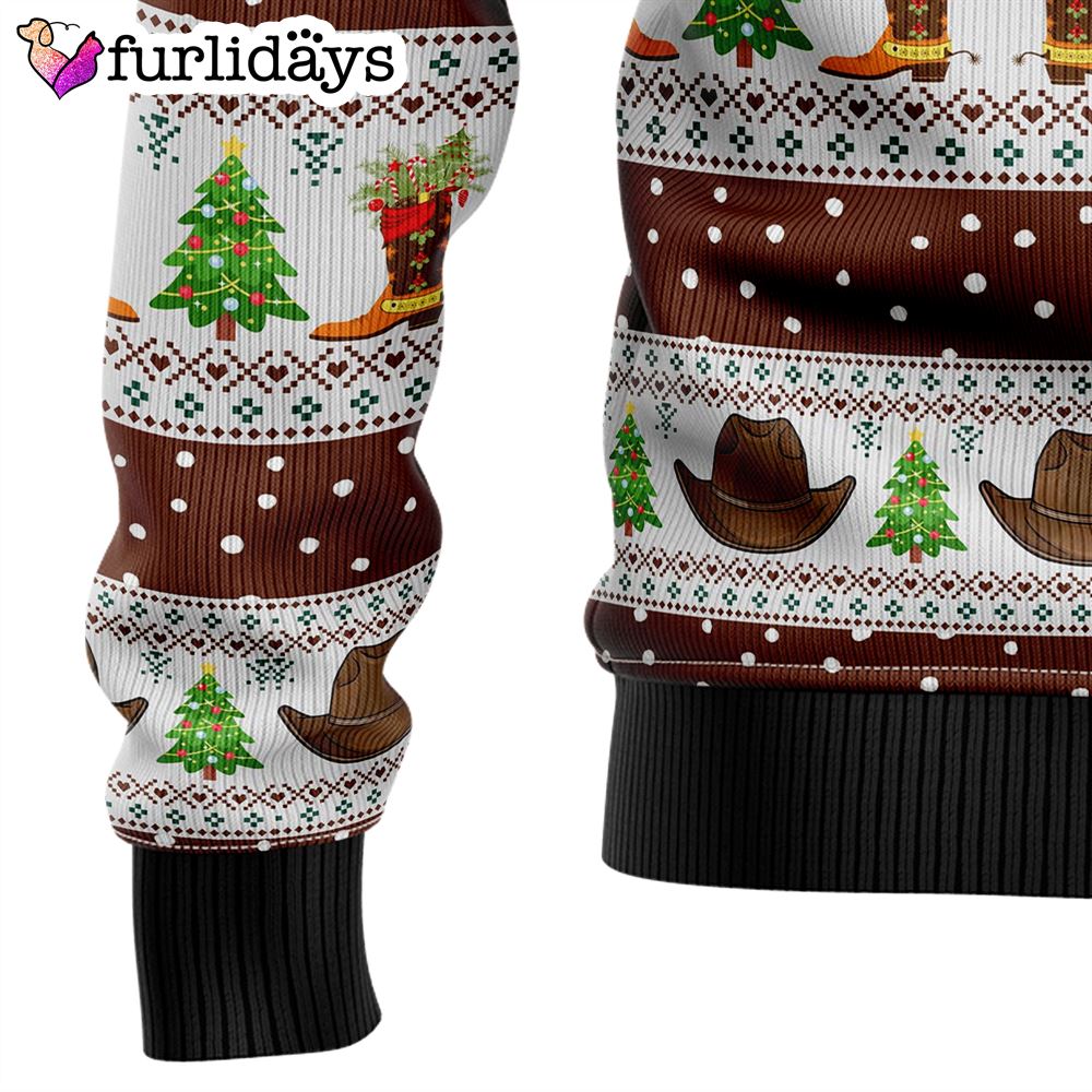 Cowboy Santa Claus Ugly Christmas Sweater Xmas Gifts For Dog Lovers Gift For Christmas 12