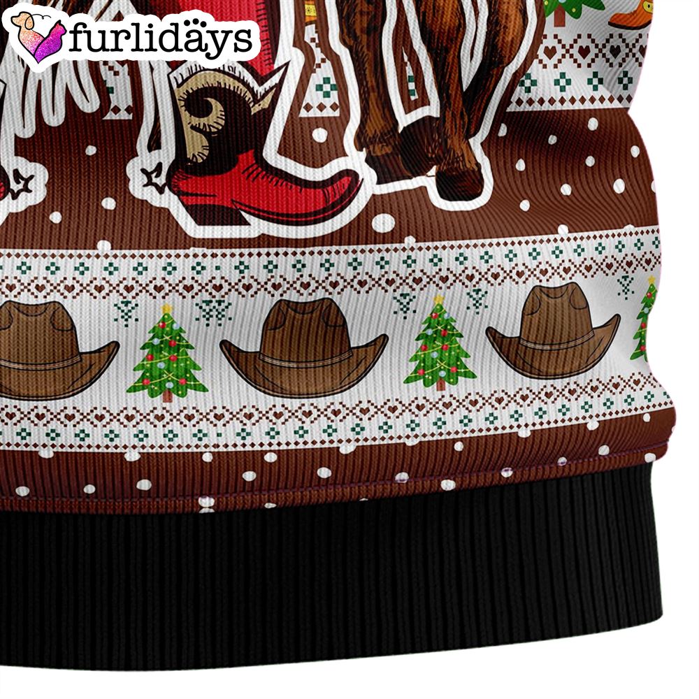 Cowboy Santa Claus Ugly Christmas Sweater Xmas Gifts For Dog Lovers Gift For Christmas 8